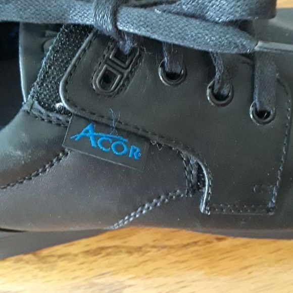 Diabetic Leather Shoes Black - Picture 3 of 8